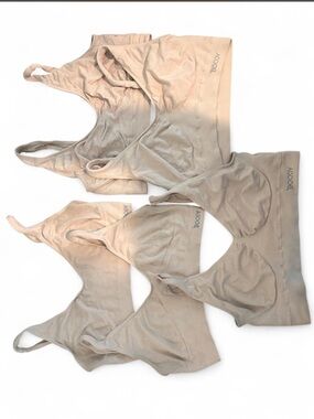 BOODY Beige/Nude Seamless Scoop Bralette Bundle